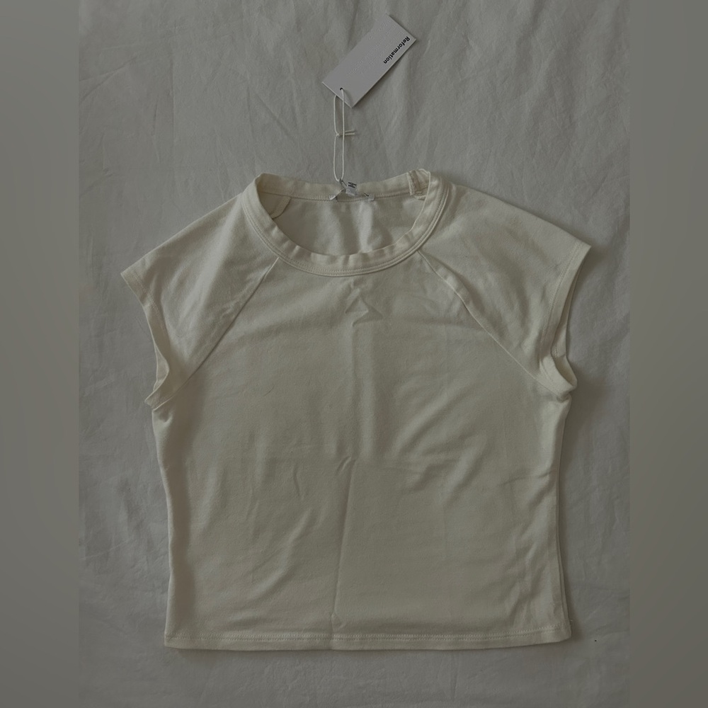 Reformation baseball baby tee
